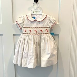 12M Smocked Holiday Dress, Anavini
